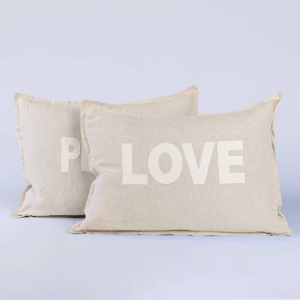 Jillian Harris x Pom Pom at Home for the Jilly Box Peace & Love Pillow Shams